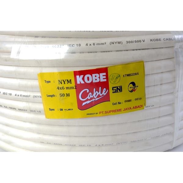 Kabel listrik NYM 3x4 Kobe Cable